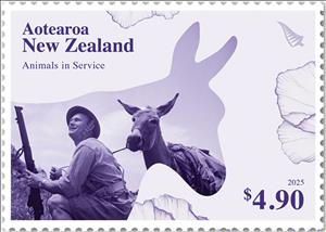 Stamp, Donkey, New Zealand,  , Animals (Fauna), Donkeys, Mammals