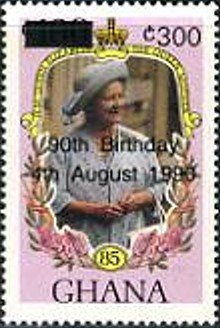 Stamp, Surcharged, Ghana,  