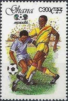 Stamp, Surcharged, Ghana,  