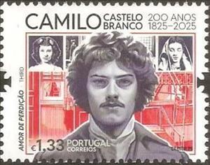 Stamp, Illustration of Amor de Perdição, Portugal,  , Authors, Famous People, Literary People (Poets and Writers), Literature