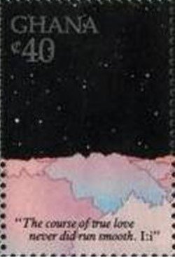 Stamp, Course of true Love, Ghana,  