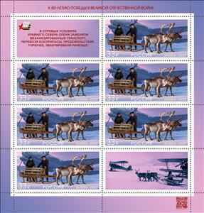 Full Pane, Reindeer (Rangifer tarandus), Russia,  , Animals (Fauna), Deer, Mammals, Second World War