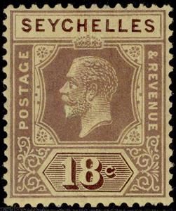 Stamp, King George V - Die I, Seychelles,  , Kings