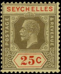 Stamp, King George V - Die II, Seychelles,  , Kings
