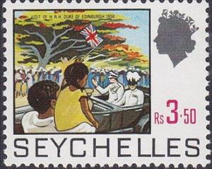 Stamp, Visit of the Duke of Edinburgh, 1956, Seychelles,  , Dukes, Royalty