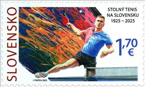 Stamp, Table Tennis in Slovakia, Centenary, Slovakia,  , Sports, Table Tennis