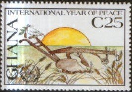 Stamp, Plow, Ghana,  