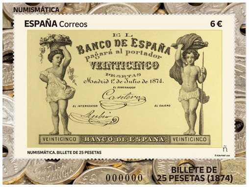 25 Peseta Banknote of 1874