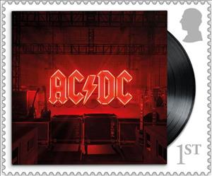 Souvenir Sheet, AC/DC Album Covers : Power Up, United Kingdom of Great Britain & Northern Ireland,  , Famous People, Music