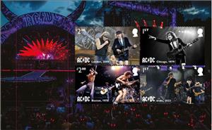 Booklet Pane, AC/DC Prestige Booklet Pane 4, United Kingdom of Great Britain & Northern Ireland,  , Famous People, Music, Musicians