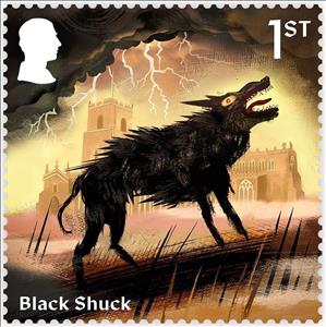 Stamp, Black Shuck, United Kingdom of Great Britain & Northern Ireland,  , Legends, Mythology