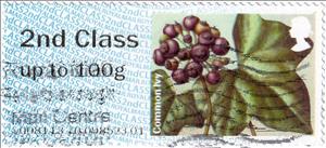 Stamp, Common Ivy (Hedera helix), United Kingdom of Great Britain & Northern Ireland,  , Fruits and Berries, Plants (Flora)