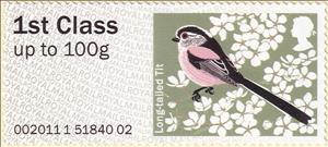 Stamp, Long-tailed Tit (Dendrobates tinctorius), United Kingdom of Great Britain & Northern Ireland,  , Animals (Fauna), Birds