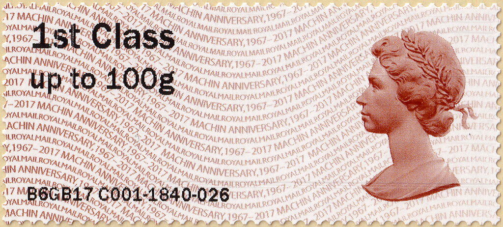 Machin Anniversary 1967-2017 Post and Go (Type IIIA)