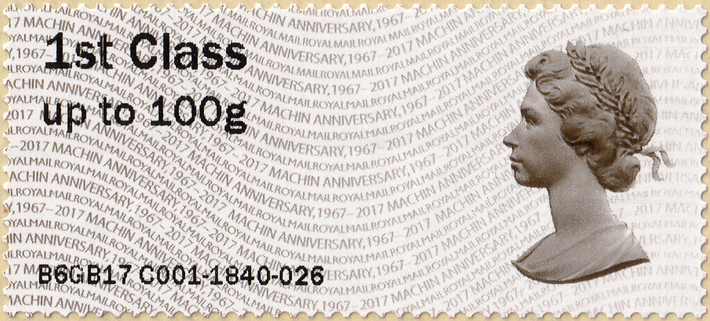 Machin Anniversary 1967-2017 Post and Go (Type IIIA)