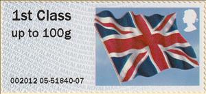 Stamp, Union Jack, United Kingdom of Great Britain & Northern Ireland,  , Flags