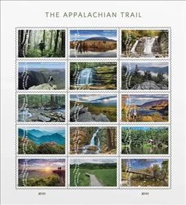Mini Sheet, The Appalachian Trail, United States of America,  , Landscapes, Tourism