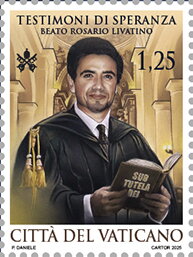 Stamp, Rosario Livatino, Judge, Vatican City,  , Lawyers - Advocates