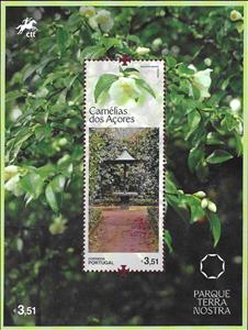 Souvenir Sheet, Camelias of the Azores, Azores,  , Flowers