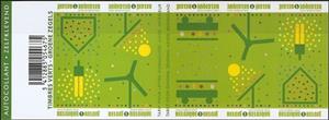 Booklet Pane, Booklet Green Stamps, Belgium,  , Buses, Energy, Environment Protection, Sun