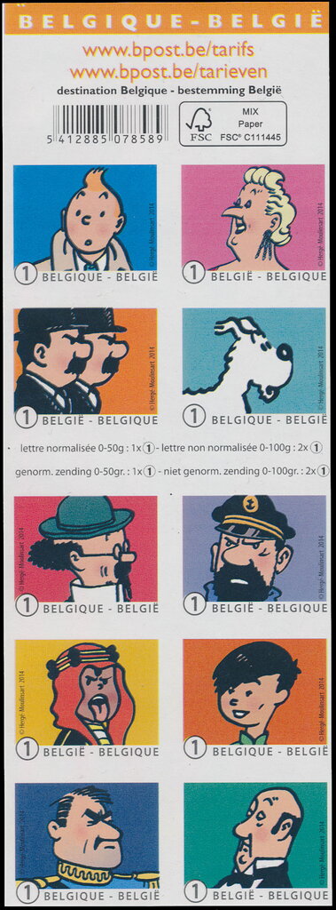 Booklet Tintin and his Friends
