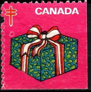 Stamp, Lung Association, Canada,  , Christmas, Presents / Gifts, Tuberculosis / TBC