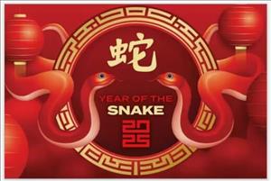 Booklet, Year of the Snake Prestige Booklet, Christmas Island,  , Animals (Fauna), Chinese New Year, Chinese Zodiac, New Year, Reptiles, Snakes