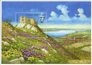 Souvenir Sheet, Dívčí Hrady Castle, Pálava HIlls, Czech Republic,  , Castles, Landscapes