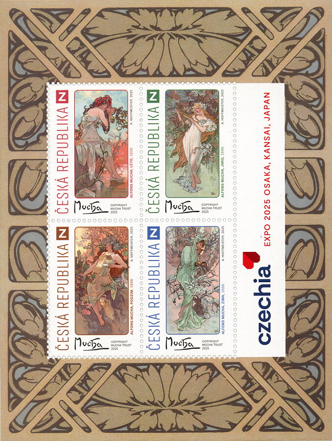 The Four Seasons by Alfons Mucha