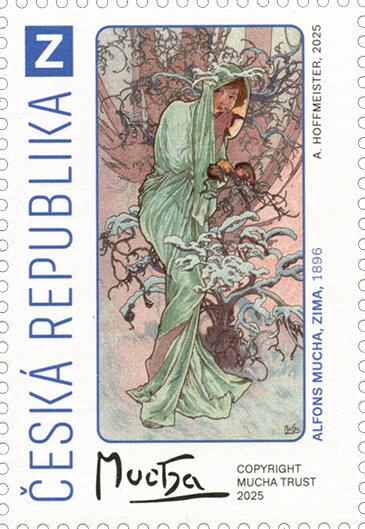 Winter by Alfons Mucha