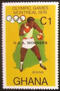 Stamp, Overprinted, Ghana,  , Sport, Olympic Games