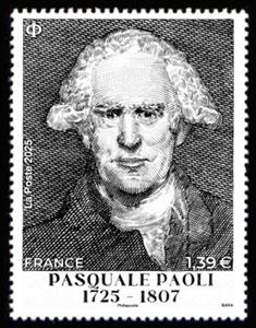 Stamp, Pasquale Paoli, Corsican Leader, France,  , Famous People, Independency Activists, Men, Politicians