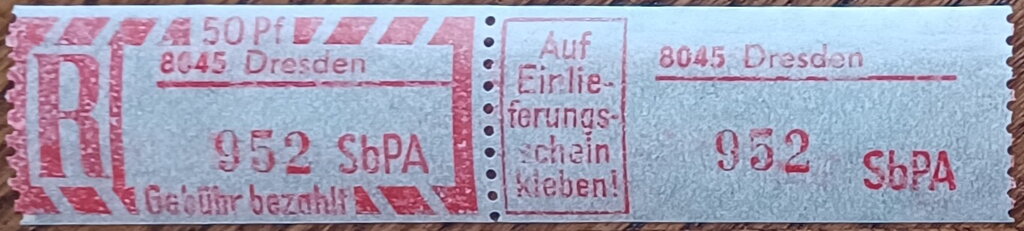Se-tenant, SbPÄ, Germany, Democratic Republic,  , Letters (Alphabet), Numbers