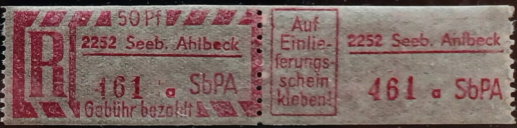 Se-tenant, SbPÄ, Germany, Democratic Republic,  , Letters (Alphabet), Numbers