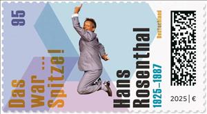 Stamp, Hans Rosenthal (1925-1987), Actor, Germany, Federal Republic,  , Actors, Entertainers, Famous People