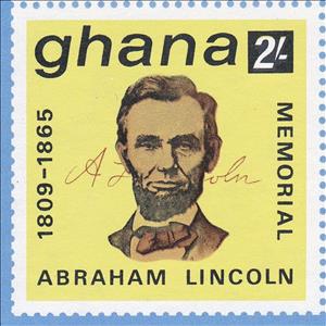 Stamp, Abraham Lincoln's Signature, Ghana,  , Anniversaries and Jubilees, Antiracism, Documents, Emancipation, Heads of State, Politicians, Signatures - Autographs, Государственный деятель