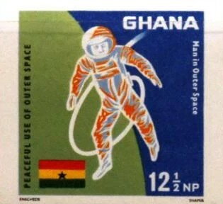 Stamp, Astronaut, Ghana,  , Astronauts, Outer Space