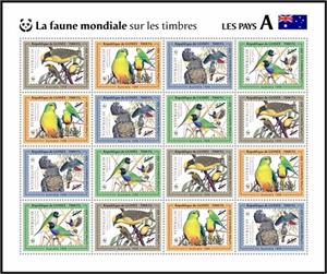 Full Pane, Australia - Birds, Guinea,  , Animals (Fauna), Birds, Parrots