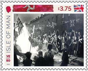 Stamp, End of World War II, 80 Years, Isle of Man,  , Second World War