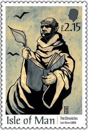 Stamp, The Chronicles of Man, Isle of Man,  , Documents, Middle Ages
