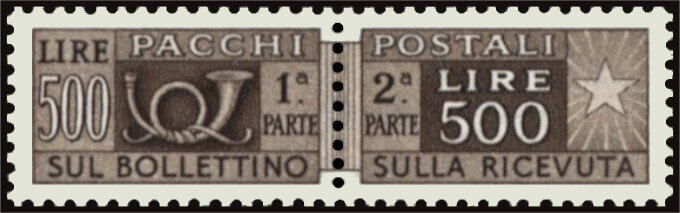 Post Horn - Wmk stars II - 2nd issue