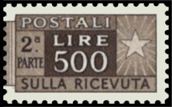 Post Horn - Wmk stars II - 2nd issue - 2nd part