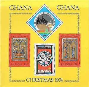 Souvenir Sheet, Sheet of 4, Ghana,  