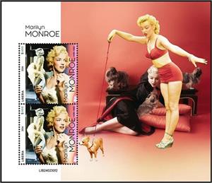 Souvenir Sheet, Marilyn Monroe (1926-1962), Liberia,  , Actors, Famous People