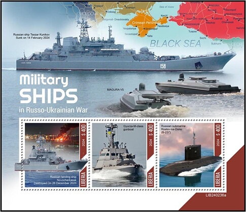 Military Ships in Russo Ukrainian War