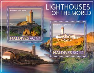 Mini Sheet, Lighthouses of the World, Maldives,  , Lighthouses