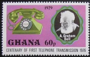 Stamp, Telephone, 1929, Ghana,  , Telephones