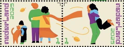 Se-tenant, Greetings, Netherlands,  , Greetings