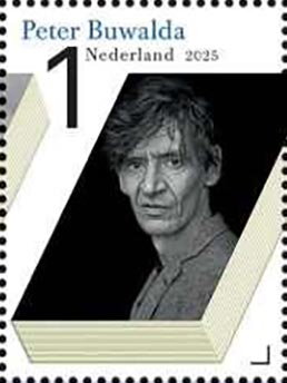 Stamp, Peter Buwalda, Netherlands,  , Authors, Famous People, Literary People (Poets and Writers), Literature