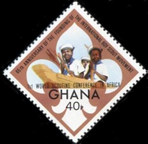 Stamp, Overprinted, Ghana,  